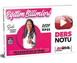 HocaWebde Yayınları KPSS 2024 Eğitim Bilimleri Program Geliştirme Video Ders Notu - 1