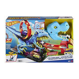 Hot Wheels City T-Rex Loop Ve Akrobasi Oyun Seti HKX42 - 1