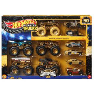 Hot Wheels Monster Trucks Bigfoot Trophy Şampiyonları Araba Ve Kamyon Çoklu Arabalar - 1