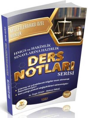 HUKAL HMGS - Hakimlik Milletlerarası Özel Hukuk Ders Notları - 1