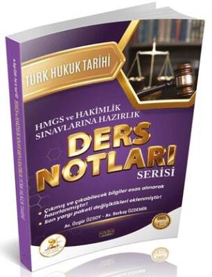 HUKAL HMGS - Hakimlik Türk Hukuk Tarihi Ders Notları - 1