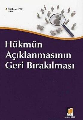 Hükmün Açıklanmasının Geri Bırakılması - 1