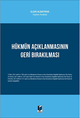 Hükmün Açıklanmasının Geri Bırakılması - 1