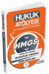 Hukuk Atölyesi HMGS Hakimlik Avukatlık Kanunu Ders Notları - Dizgi Kitap
