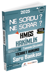 Hukuk Atölyesi HMGS Hakimlik Ticaret Hukuku Ne Sordu Ne Sorar Soru Bankası Çözümlü - Dizgi Kitap
