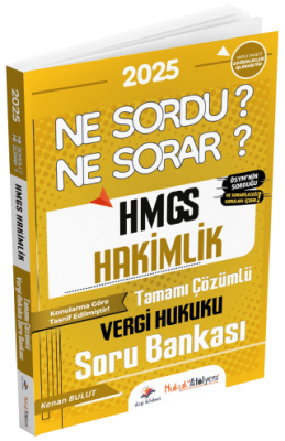Hukuk Atölyesi HMGS Hakimlik Vergi Hukuku Ne Sordu Ne Sorar Soru Bankası Çözümlü - 1