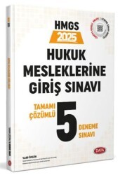 2025 Hukuk Mesleklerine Giriş Sınavı 5 Deneme Sınavı - Karekod Çözümlü - Data Yayınları