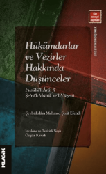 Hükümdarlar ve Vezirler Hakkında Düşünceler - Klasik Yayınları
