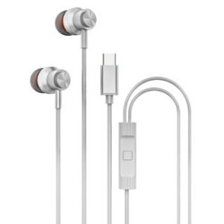 Hytech HY-XBK56 TypeC Telefon Uyumlu Beyaz Kulak İçi Mikrofonlu Kulaklık - Hytech