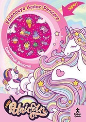 I Love Unicorn Eğlenceye Açılan Pencere Çıkartmalı Boyama Kitabı - Doğan Çocuk