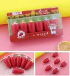 İbiş Kırmızı Havuç Şekilli Forforlu Kalem 6 Renk XC-091 - İbis Oyuncak