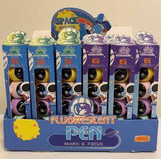 İbiş Md-125B Fosforlu Kalem Lüks Astronot 6Lı - 1