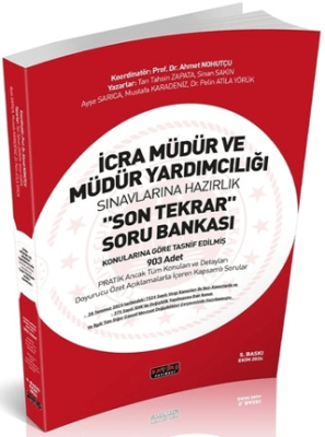 İcra Müdür ve Müdür Yardımcılığı Son Tekrar Soru Bankası - 1