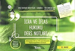 Temsil Kitap İcra ve İflas Hukuku Ders Notları - Temsil Kitap