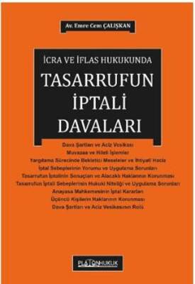İcra ve İflas Hukukunda Tasarrufun İptali Davası - 1