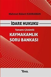 Temsil Kitap İdare Hukuku Kaymakamlık Soru Bankası Tamamı Çözümlü - Temsil Kitap