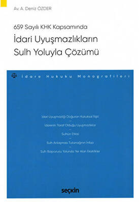 İdari Uyuşmazlıkların Sulh Yoluyla Çözümü - 1