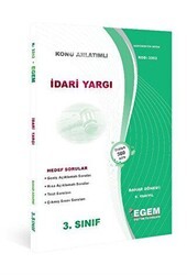 İdari Yargı Bahar Dönemi Konu Anlatımlı Soru Bankası 6. Yarıyıl - 3352 - Egem Eğitim Yayınları