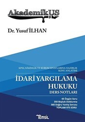 Temsil Kitap İdari Yargılama Hukuku Ders Notları - Temsil Kitap