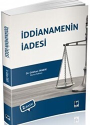 İddianamenin İadesi - Adalet Yayınevi