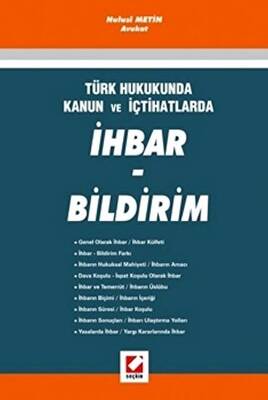 İhbar – Bildirim - 1