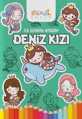 İlk Boyama Kitabım - Deniz Kızı - 1
