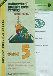 İlköğretim 5 İngilizce Konu Testleri English Practice Sheets Grade 5 - Kare Yayınları