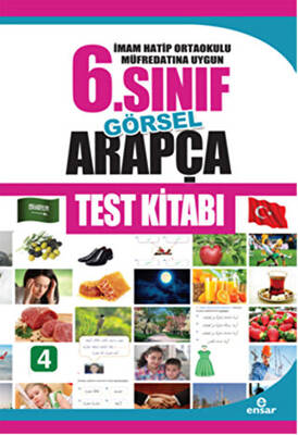 İmam Hatip Ortaokulu Müfredatına Uygun 6. Sınıf Görsel Arapça Test Kitabı - 1
