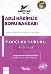 İmtiyaz Adli Hakimlik Soru Bankası Borçlar Hukuku Genel Hükümler - Özel Hükümler - Temsil Kitap