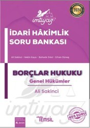İmtiyaz İdari Hakimlik Soru Bankası Borçlar Hukuku Genel Hükümler - Temsil Kitap
