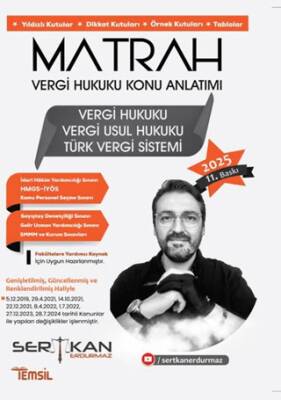 Matrah Vergi Hukuku Konu Anlatımı Vergi Hukuku – Vergi Usul Hukuku-Türk Vergi Sistemi - 1