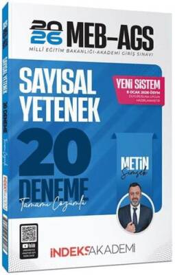 İndeks Akademi 2026 MEB-AGS Sayısal Yetenek 20 Deneme Çözümlü - 1