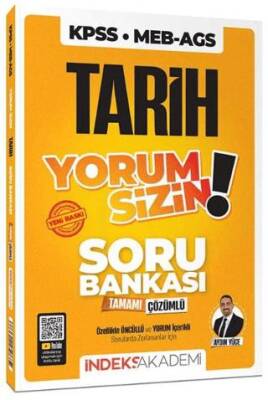 KPSS MEB-AGS Tarih Yorum Sizin Soru Bankası Çözümlü - 1