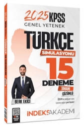 İndeks Akademi Yayıncılık 2025 KPSS Türkçe Simülasyonu 15 Deneme Çözümlü - 1