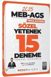 İndeks Akademi Yayıncılık 2025 MEB-AGS Simülasyonu Sözel Yetenek 15 Deneme Çözümlü - 1