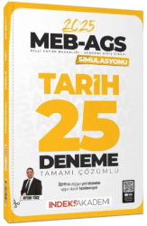 İndeks Akademi Yayıncılık 2025 MEB-AGS Simülasyonu Tarih 25 Deneme Çözümlü - 1