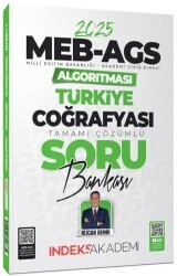 İndeks Akademi Yayıncılık İndeks Akademi 2025 MEB-AGS Algoritması Türkiye Coğrafyası Soru Bankası Çözümlü - 1