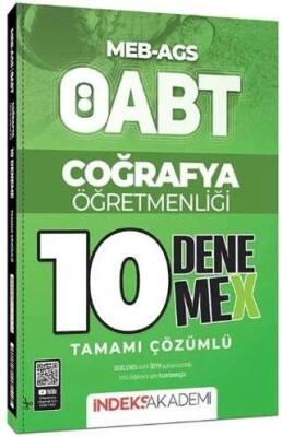 İndeks Akademi Yayıncılık ÖABT MEB-AGS Coğrafya Öğretmenliği 10 DenemeX Çözümlü - 1