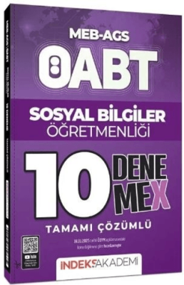 İndeks Akademi Yayıncılık ÖABT MEB-AGS Sosyal Bilgiler Öğretmenliği 10 Deneme X Çözümlü - 1