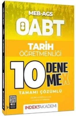 İndeks Akademi Yayıncılık ÖABT MEB-AGS Tarih Öğretmenliği 10 Deneme X Çözümlü - 1