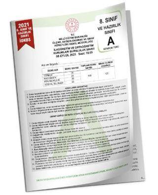 İnformal Yayınları 2021 8. Sınıf İOKBS Bursluluk Çıkmış Soru Tıpkı Basım Türkiye Geneli Dijital Çözümlü Soru Kitapçığı - 1