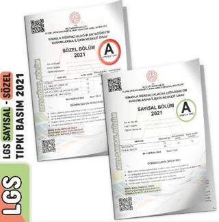 İnformal Yayınları 2021 LGS Sayısal ve Sözel Tıpkı Basım Çıkmış Soru Türkiye Geneli Dijital Çözümlü Kitapçıkları - 1