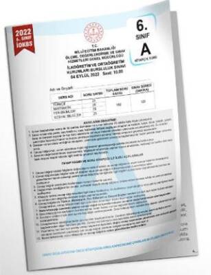İnformal Yayınları 2022 6.Sınıf İOKBS Bursluluk Çıkmış Soru Tıpkı Basım Türkiye Geneli Dijital Çözümlü Soru Kitapçığı - 1