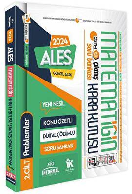 İnformal Yayınları 2024 ALES Matematiğin Kara Kutusu 2. Cilt Problem K.Ö. Dijital Çözümlü ÖSYM Çıkmış Soru Bankası - 1