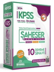 İnformal Yayınları KPSS Ön Lisans-Ortaöğretim GYGK ŞAHESER Türkiye Geneli Kurumsal 10’lu Dijital Çözümlü Paket Deneme - İnformal Yayınları