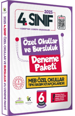 İnformal Yayınları 2025 4.Sınıf Özel Okullar ve Bursluluk Hazırlık MEB Tıpkı Basım Deneme 6lı Fasikül Seti - 1