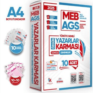İnformal Yayınları 2025 MEB-AGS GY-GK Yazarlar Karması Türkiye Geneli KURUMSAL 10lu Dijital Çözümlü Deneme Paketi - 1