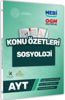 İnformal Yayınları 2025 YKS - AYT MEBİ - OGM Sosyoloji Pratik Konu Özet Kitabı - 1