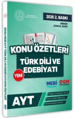 2026 YKS-AYT MEBİ-OGM Türk Dili ve Edebiyatı Pratik Konu Özet Kitabı - 1