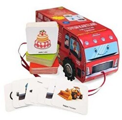 İngilizce Destekli Oyun Kartları - Eşleştirme Kamyon - Sincap Kitap